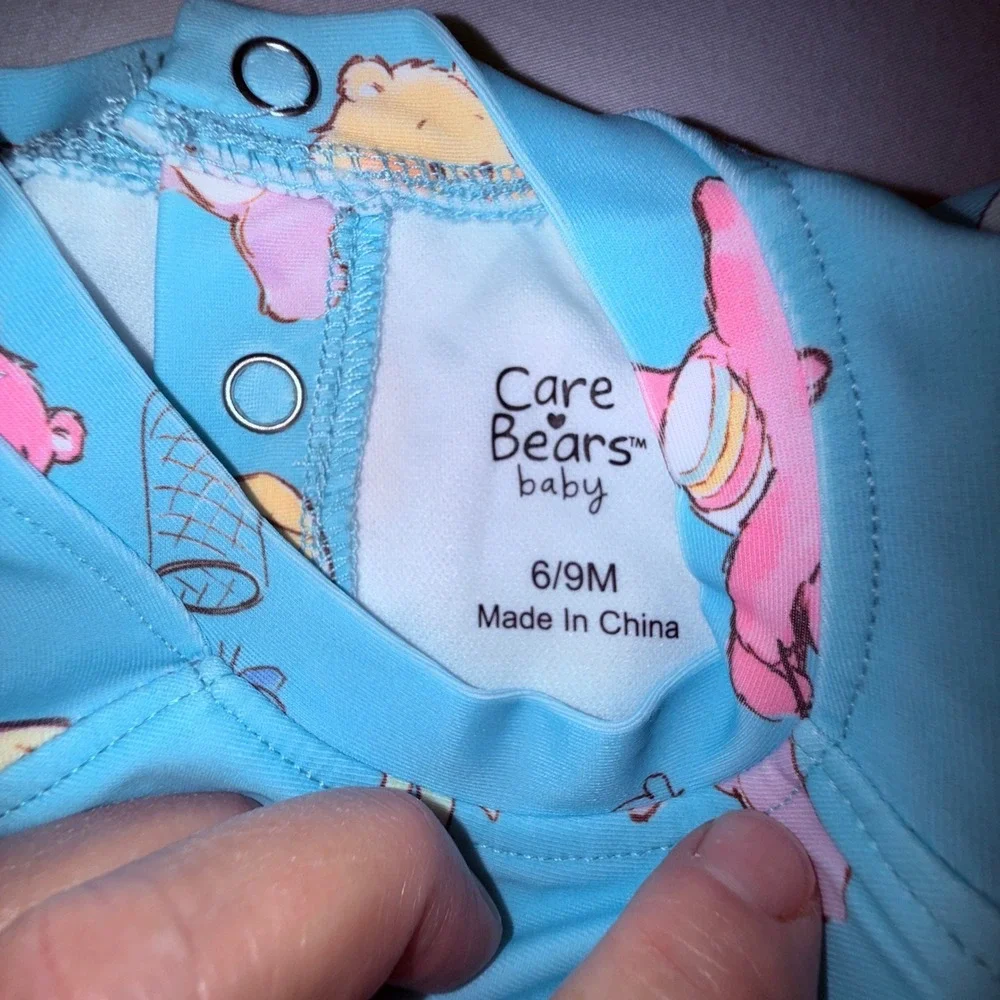 Care Bears Baby Rash Guard Swimsuit Kids 6-9M Blue New UPF 50+ Ruffle‎ Pineapple
